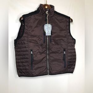 Youth STS Ranchwear Western Puffer Vest Brown Size XLarge